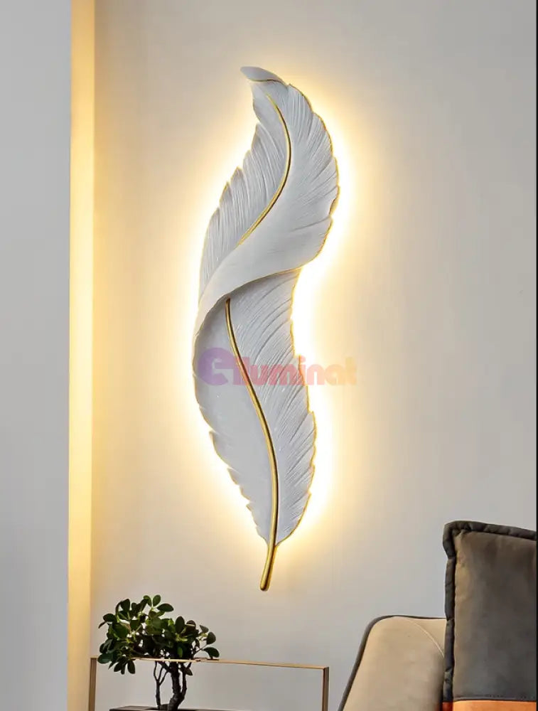 Aplica Led Luxury Feather 36W 87Cm Wall Light Fixtures