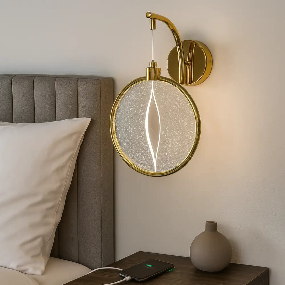 Aplica LED Circle Gold Design BD480 AURIE / APLICA PERETE / CIRCLE DESIGN Wall Light Fixtures