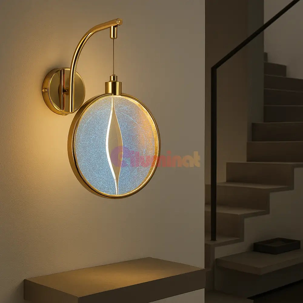 Aplica LED Circle Gold Design BD480 AURIE / APLICA PERETE / CIRCLE DESIGN Wall Light Fixtures