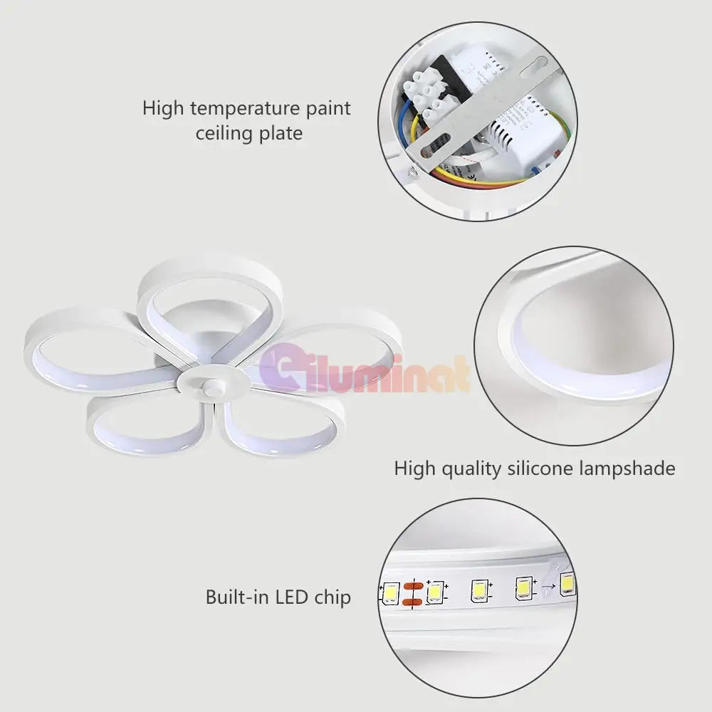 Aplica Led Mini Flower Alba Echivalent 250W Lighting Fixtures