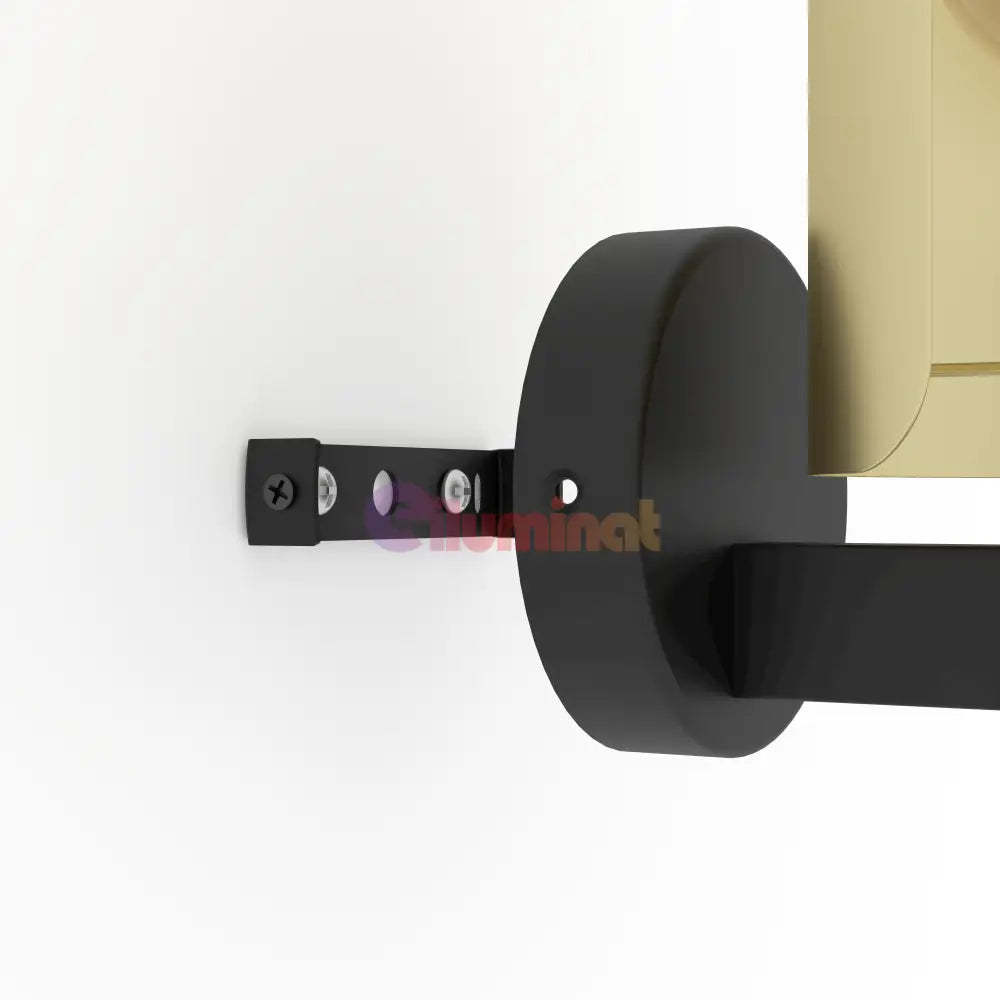 Aplica LED Modern HAYES EGLO 900375 NEGRU + AURIU / APLICA PERETE / MINIMALIST DESIGN Wall Light Fixtures