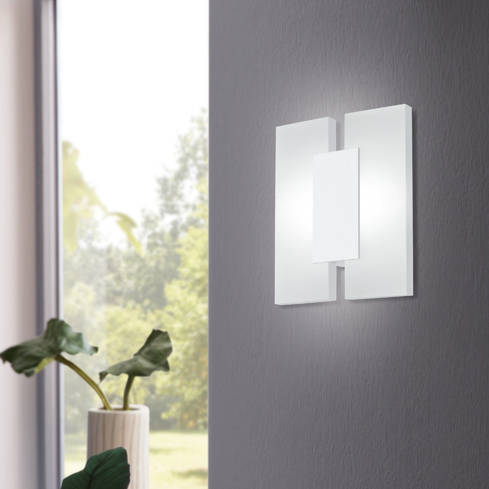 Aplica LED Modern METRASS 2 EGLO 96042 ALBA / APLICA PERETE / MINIMALIST DESIGN Wall Light Fixtures