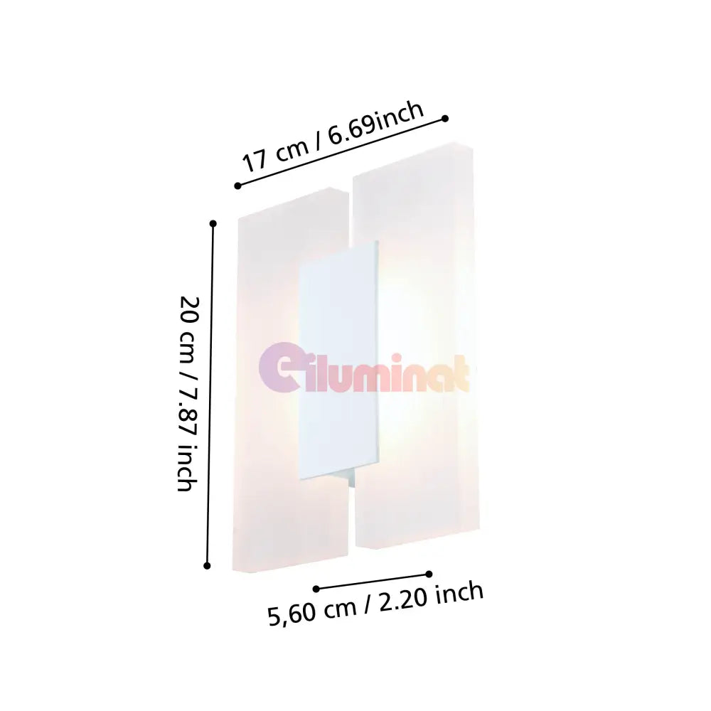 Aplica LED Modern METRASS 2 EGLO 96042 ALBA / APLICA PERETE / MINIMALIST DESIGN Wall Light Fixtures