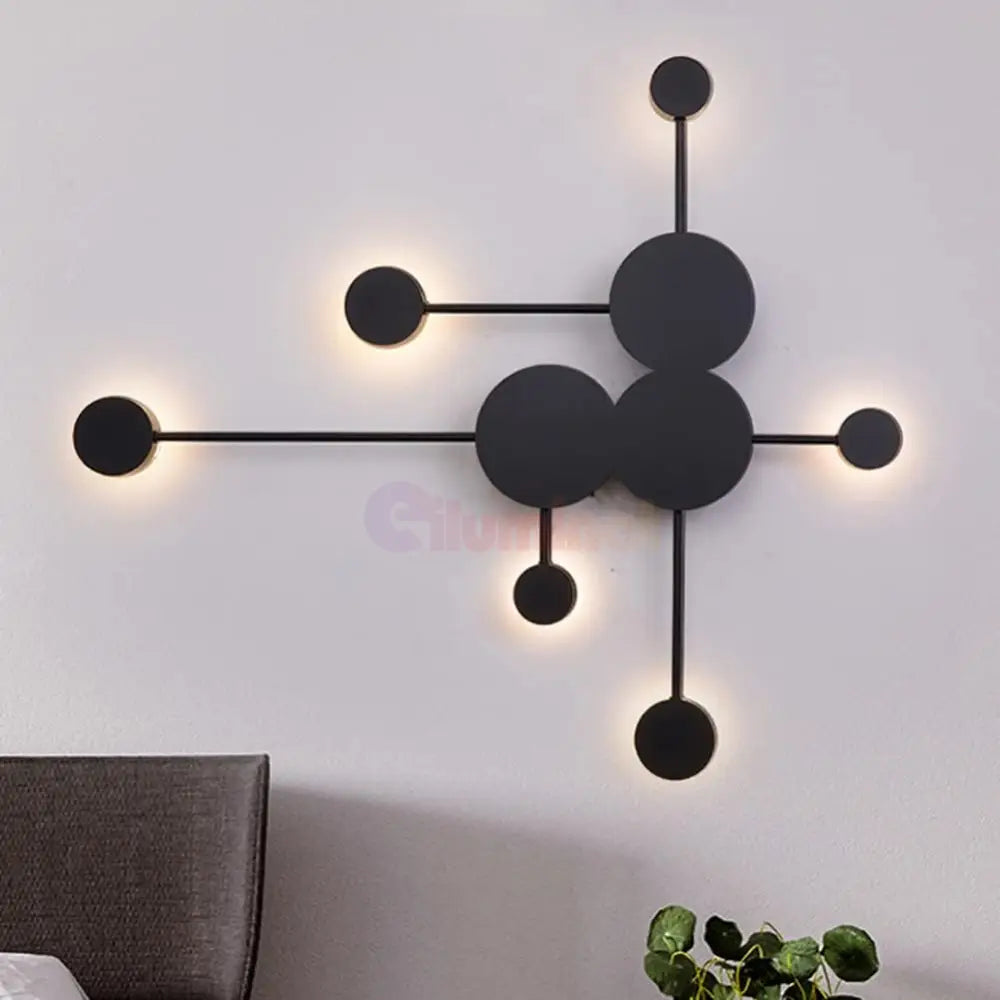 Aplica LED Modern Style-6 Negru Echivalent 200W NEAGRA / MINIMALIST DESIGN Ceiling Light Fixtures