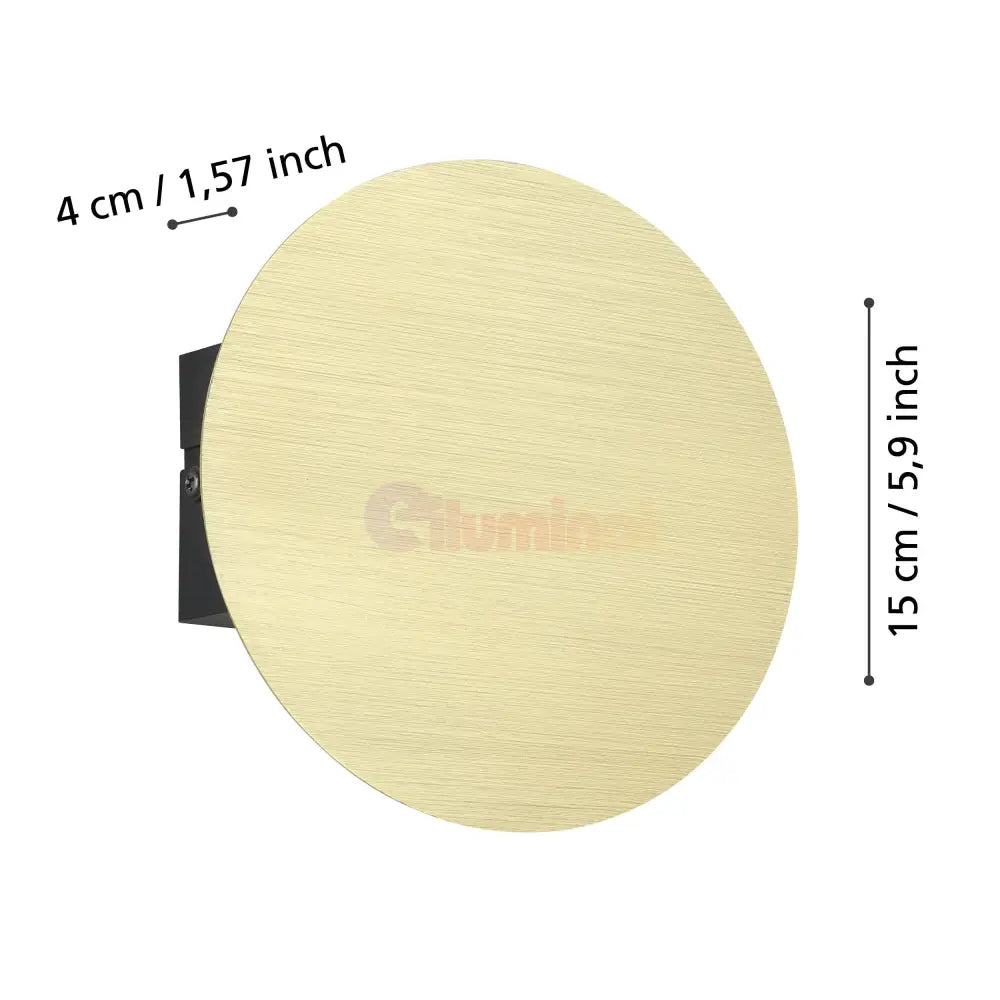 Aplica LED Modern TALAMELLO EGLO 901201 NEGRU + AURIU / APLICA PERETE / MINIMALIST DESIGN Wall Light Fixtures