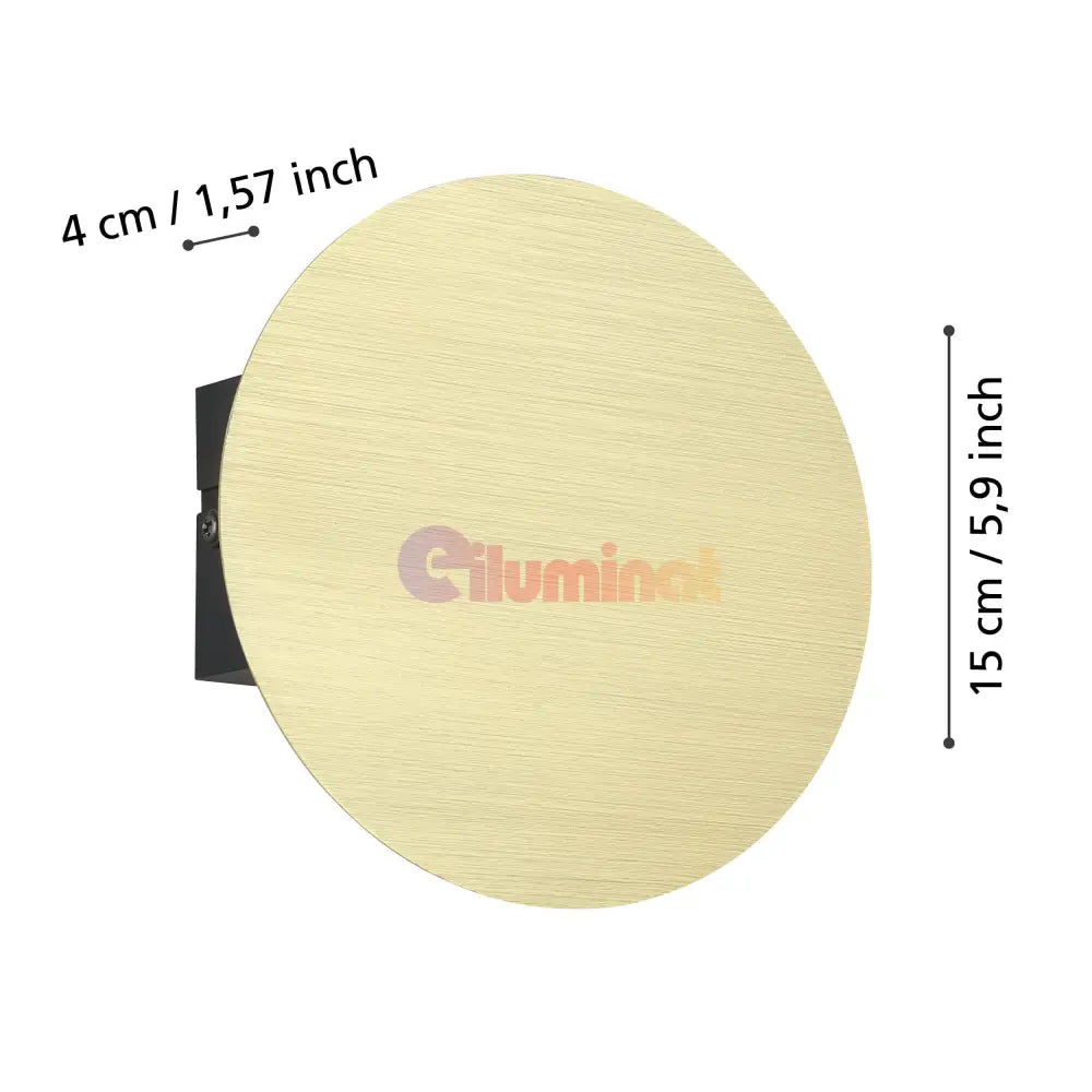 Aplica LED Modern TALAMELLO EGLO 901201 NEGRU + AURIU / APLICA PERETE / MINIMALIST DESIGN Wall Light Fixtures