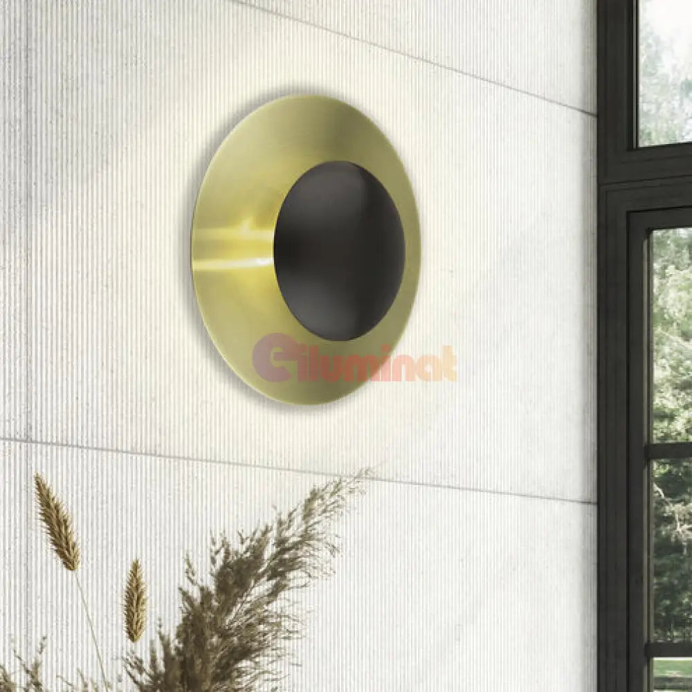Aplica LED Modern TOCINA EGLO 900988 NEGRU + AURIU / APLICA PERETE / MINIMALIST DESIGN Wall Light Fixtures