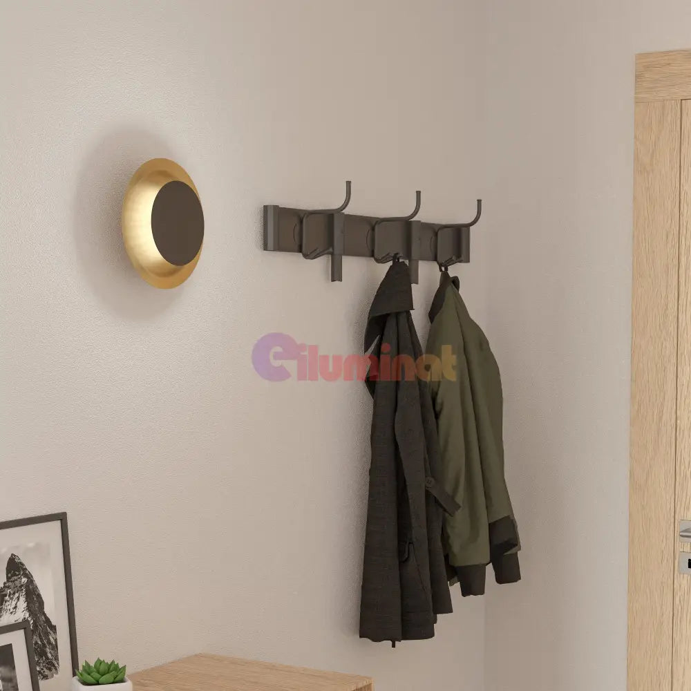 Aplica LED Modern TOCINA EGLO 900988 NEGRU + AURIU / APLICA PERETE / MINIMALIST DESIGN Wall Light Fixtures