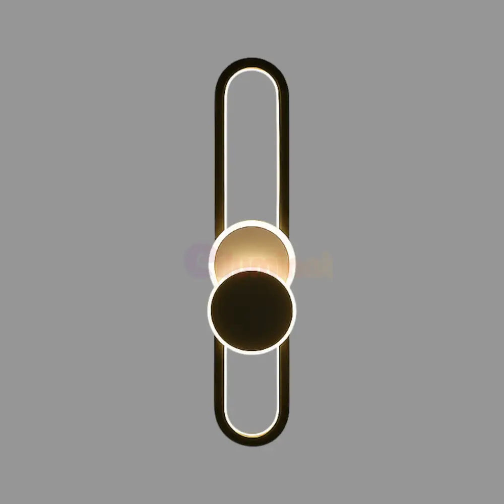 Aplica LED MOZZY 60cm Black Echivalent 74W Wall Light Fixtures