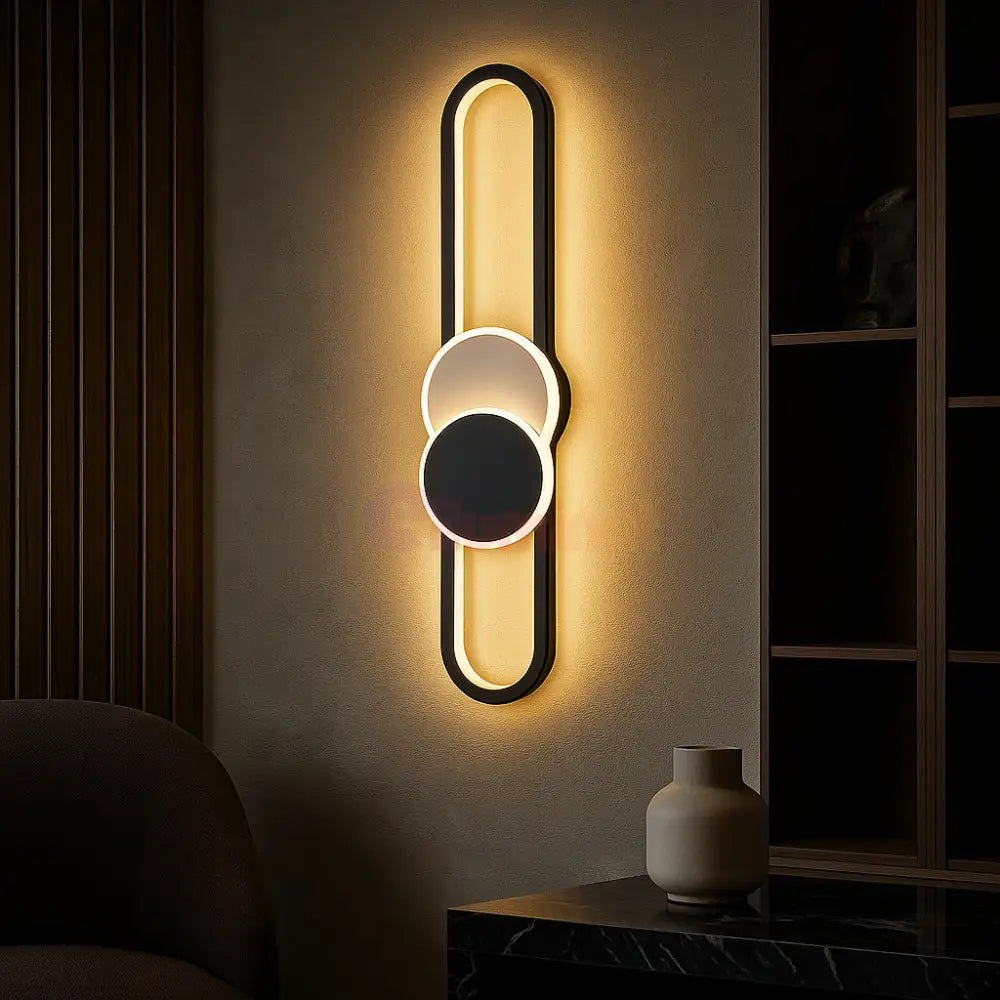 Aplica LED MOZZY 80cm Black Echivalent 90W Wall Light Fixtures