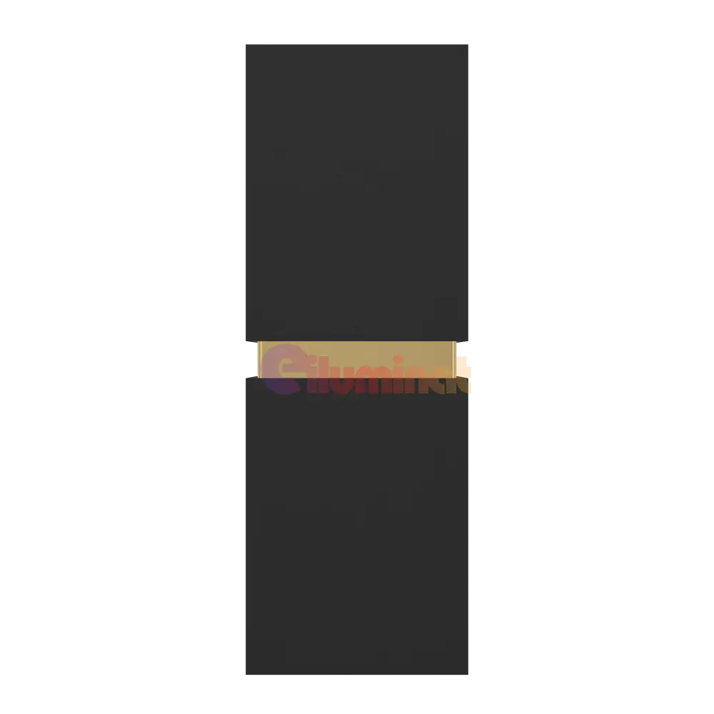 Aplica LED 2X2,8W PASSA EGLO NEGRU + AURIU 95373 NEGRU + AURIU / APLICA PERETE / MINIMALIST DESIGN Wall Light Fixtures