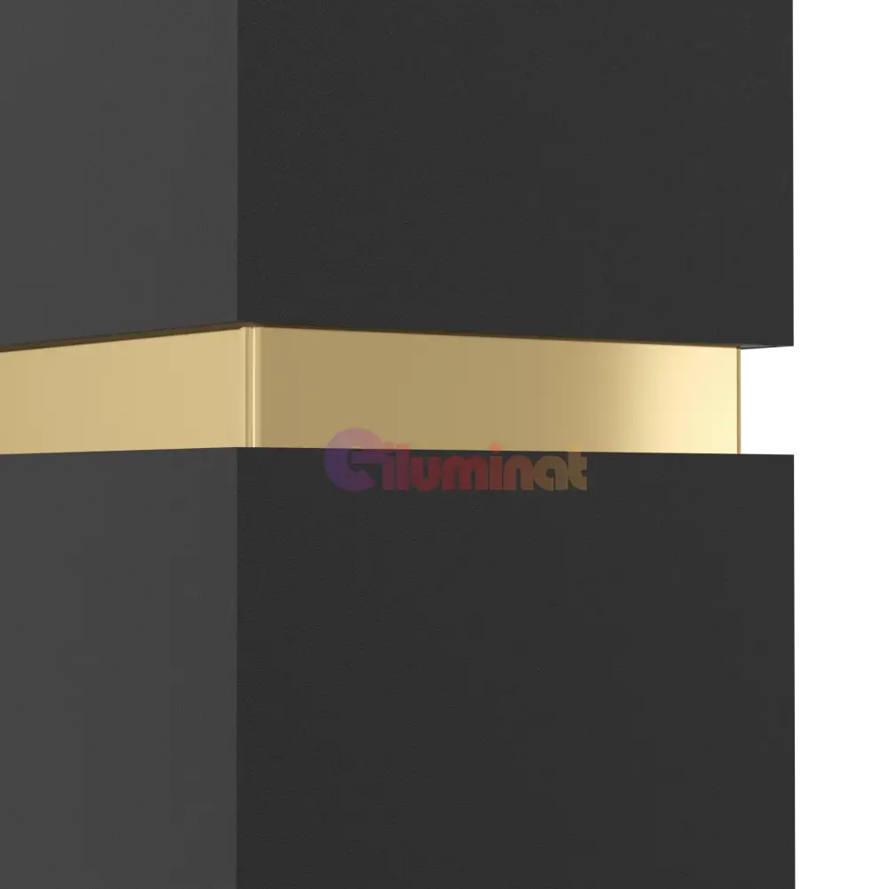 Aplica LED 2X2,8W PASSA EGLO NEGRU + AURIU 95373 NEGRU + AURIU / APLICA PERETE / MINIMALIST DESIGN Wall Light Fixtures