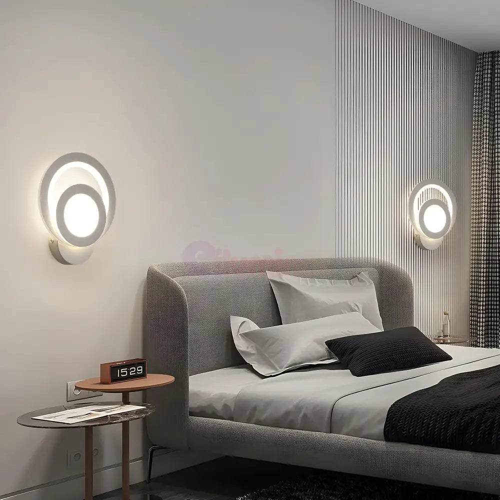 Aplica LED Perete MUSE Alba Echivalent 100W APLICA PERETE / ALBA / CIRCLE DESIGN Wall Light Fixtures