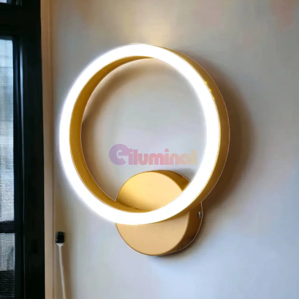 Aplica Led Premium Circle Gold Design 5208 Aurie / Aplica Perete Circle Design Wall Light Fixtures