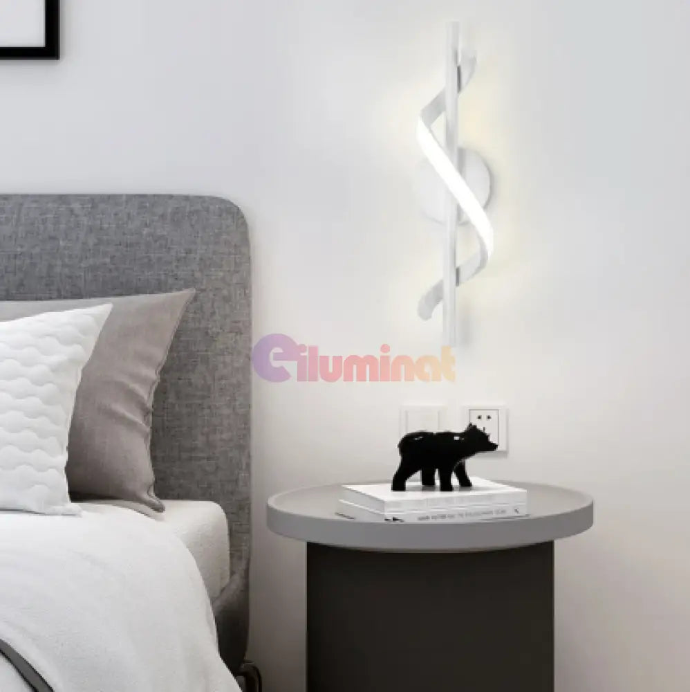 Aplica LED ROKO 10W Alba Echivalent 120W ALBA / MINIMALIST DESIGN / APLICA PERETE Wall Light Fixtures