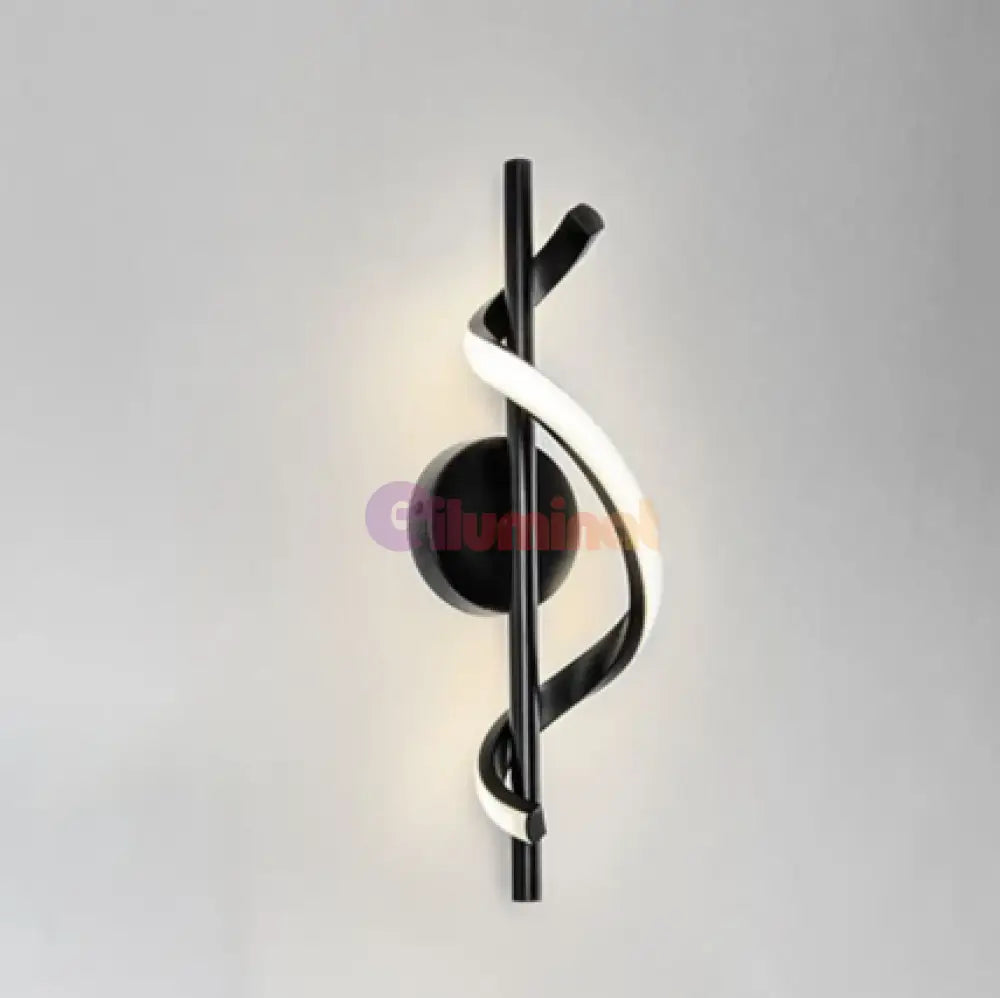 Aplica LED ROKO 10W Neagra Echivalent 120W NEAGRA / MINIMALIST DESIGN / APLICA PERETE Wall Light Fixtures