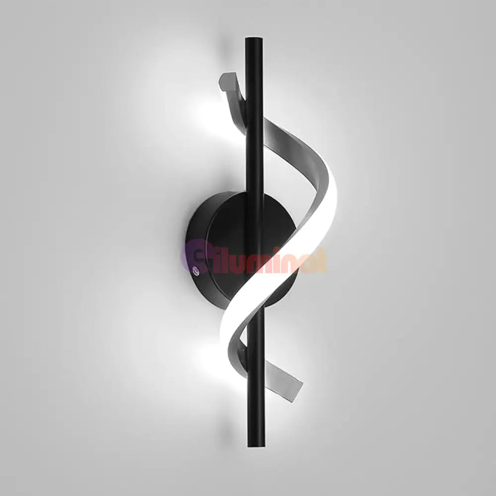 Aplica LED ROKO 10W Neagra Echivalent 120W NEAGRA / MINIMALIST DESIGN / APLICA PERETE Wall Light Fixtures