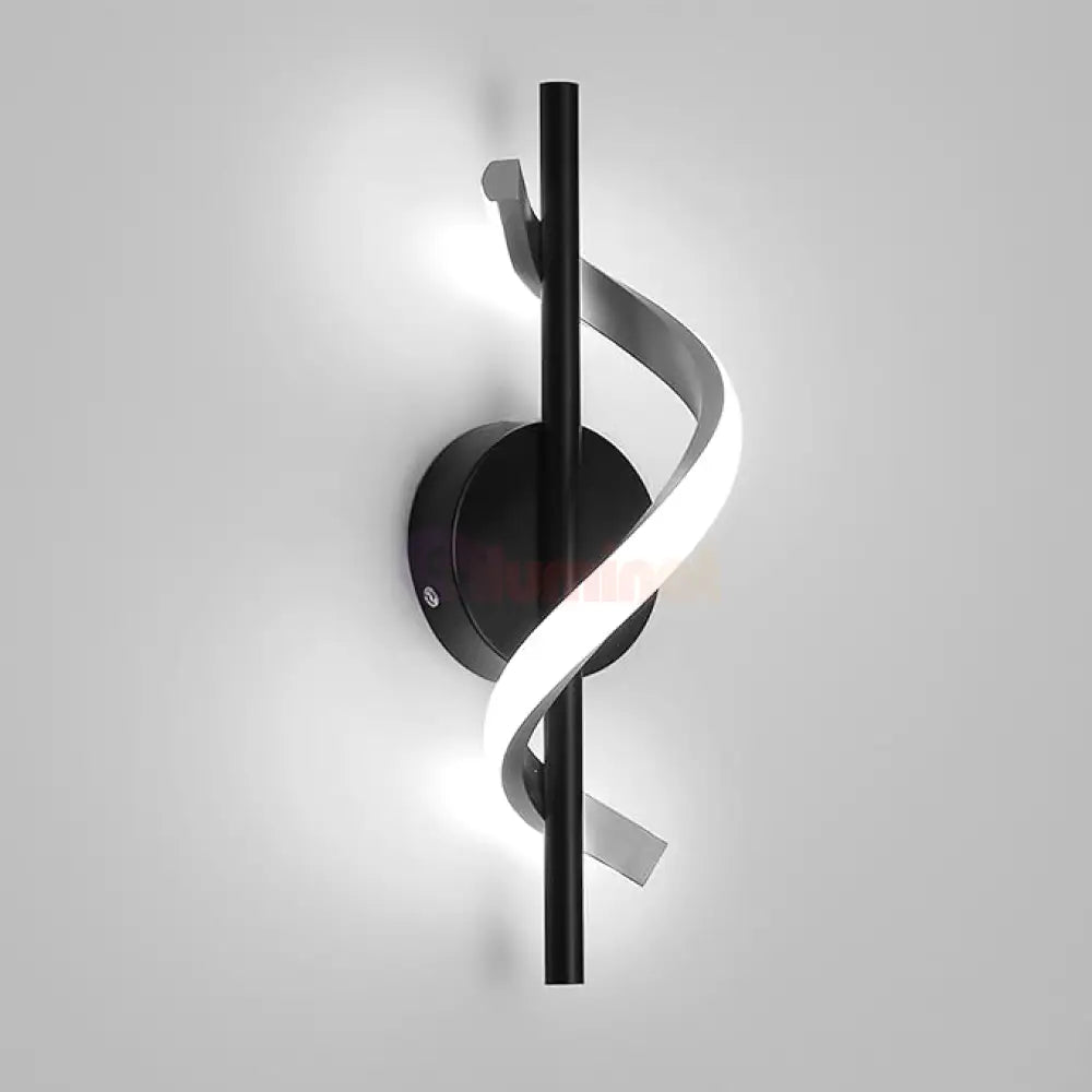 Aplica LED ROKO 10W Neagra Echivalent 120W NEAGRA / MINIMALIST DESIGN / APLICA PERETE Wall Light Fixtures