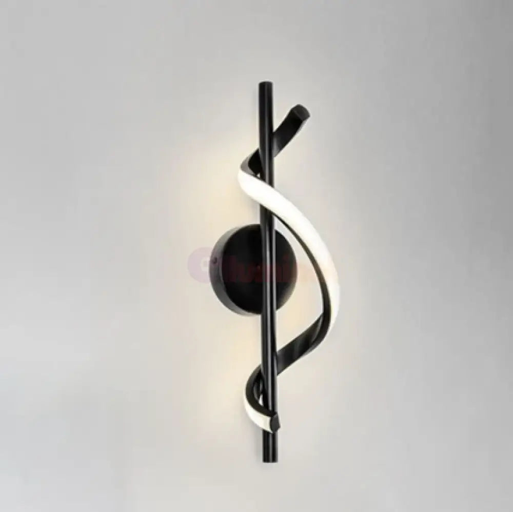 Aplica LED ROKO 10W Neagra Echivalent 120W NEAGRA / MINIMALIST DESIGN / APLICA PERETE Wall Light Fixtures