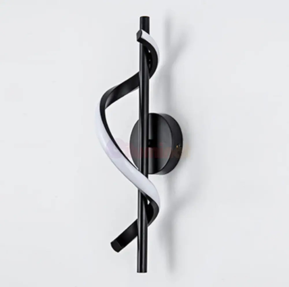 Aplica LED ROKO 10W Neagra Echivalent 120W NEAGRA / MINIMALIST DESIGN / APLICA PERETE Wall Light Fixtures