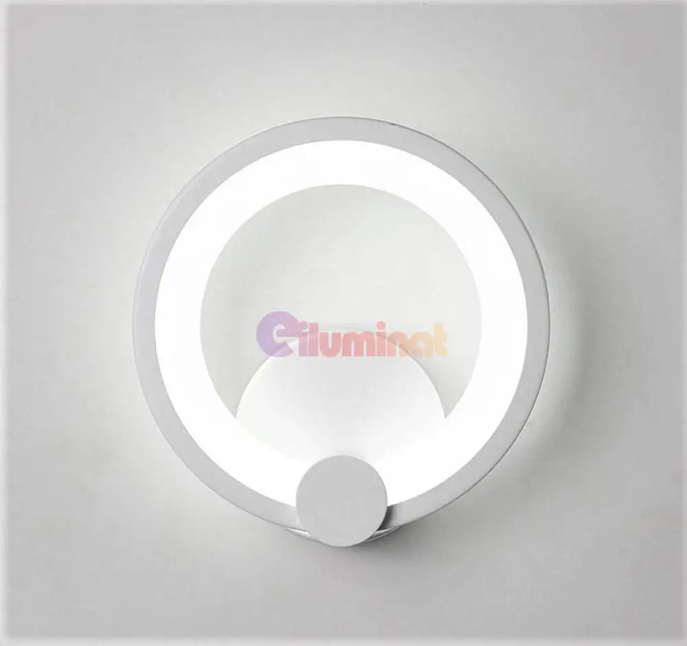 Aplica Led 13W Round Alba Cu 3 Lumini Echivalent 120W Wall Light Fixtures