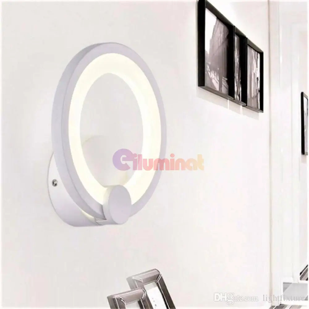 Aplica Led 13W Round Alba Cu 3 Lumini Echivalent 120W Wall Light Fixtures