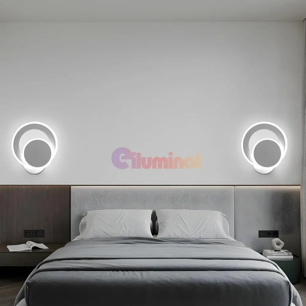 Aplica LED Round Reglabila Alba Echivalent 150W ALBA / CIRCLE DESIGN / APLICA PERETE Wall Light Fixtures