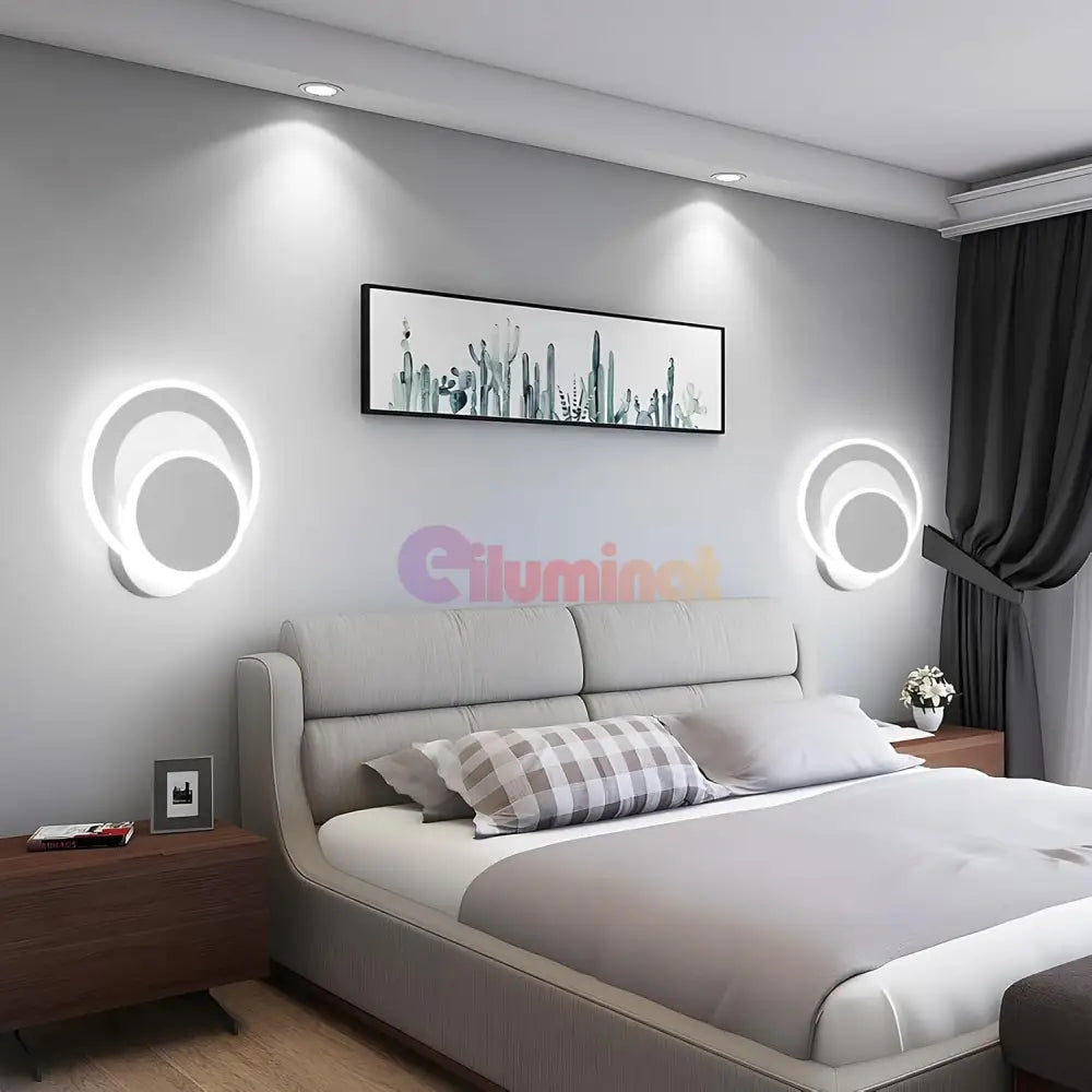 Aplica LED Round Reglabila Alba Echivalent 150W ALBA / CIRCLE DESIGN / APLICA PERETE Wall Light Fixtures