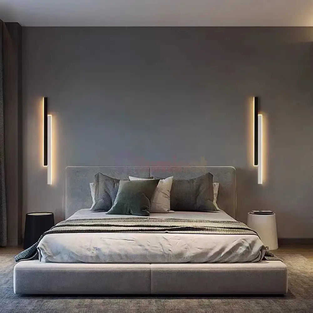 Aplica Led Scarlet 16W 60Cm Negru + Alb Wall Light Fixtures
