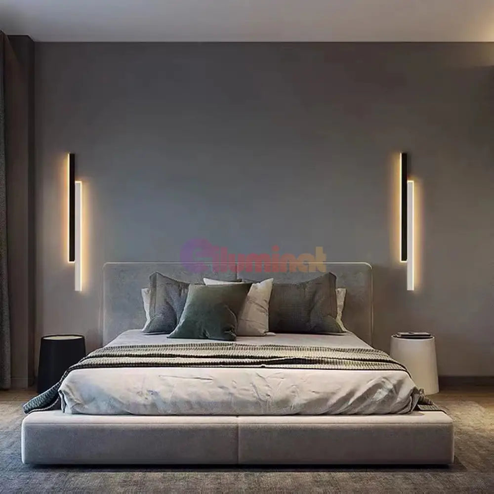 Aplica Led Scarlet 16W 60Cm Negru + Alb Wall Light Fixtures