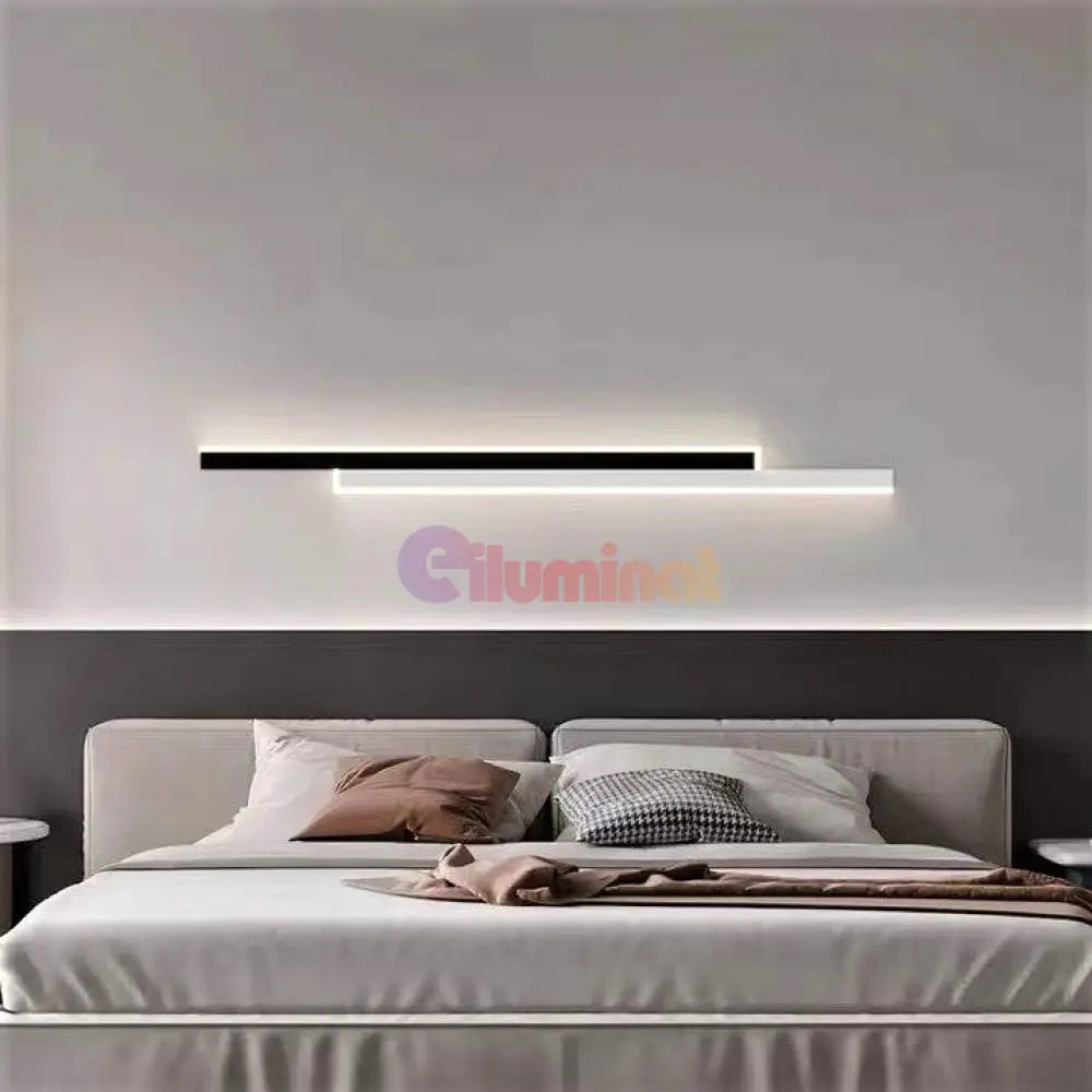 Aplica Led Scarlet 22W 80Cm Negru + Alb Wall Light Fixtures