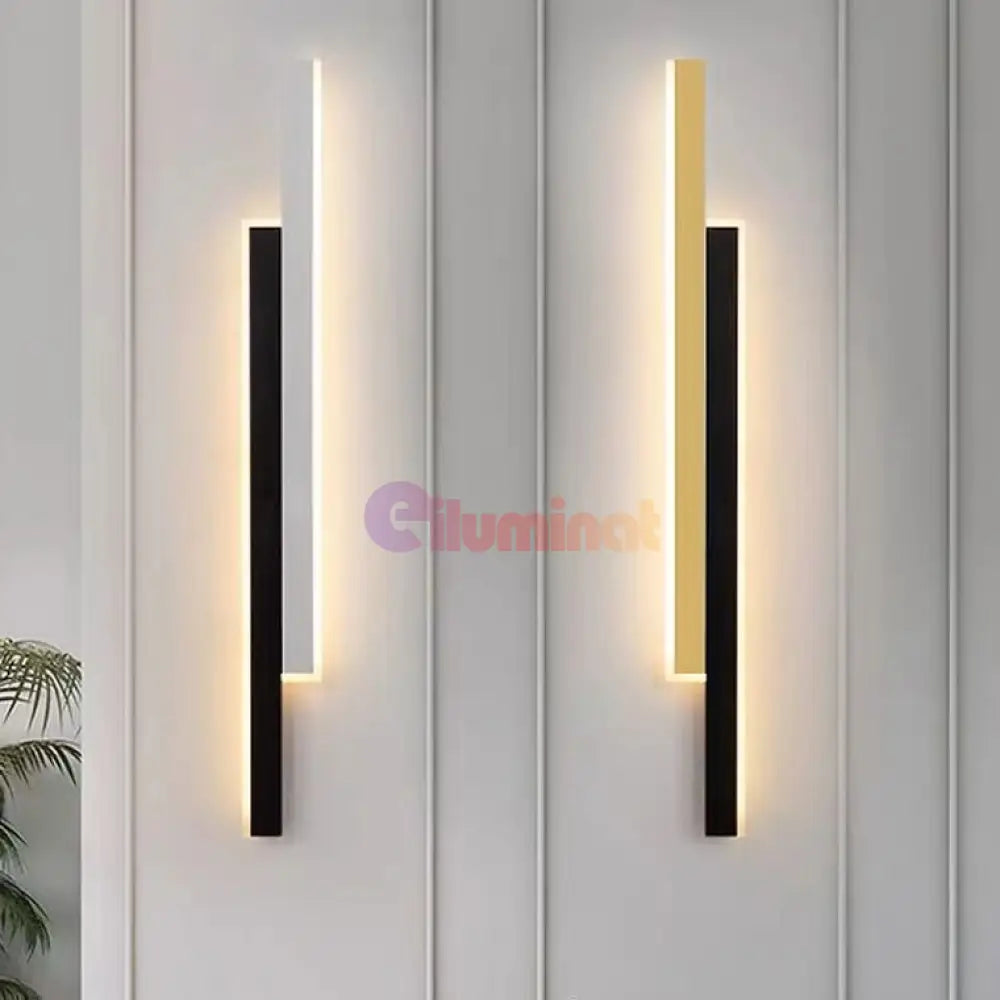 Aplica Led Scarlet 22W 80Cm Negru + Alb Wall Light Fixtures