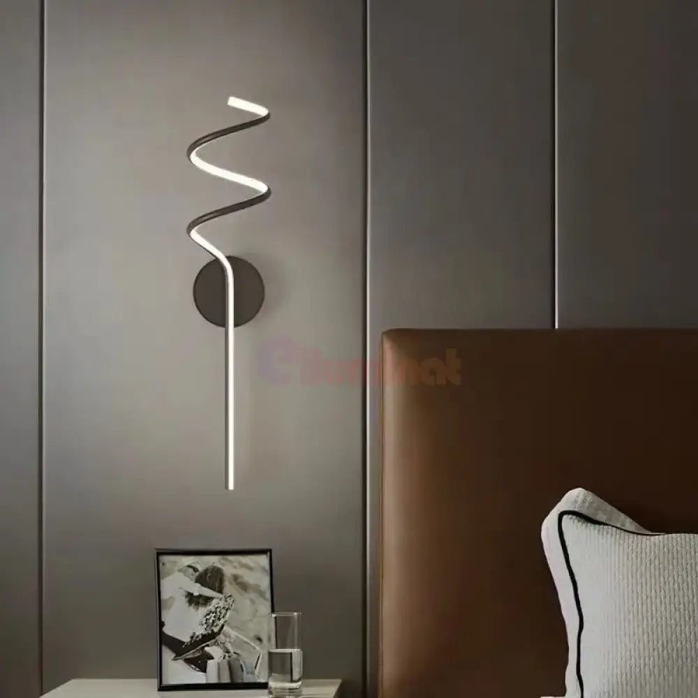 Aplica Led Serpent Black 44W Wall Light Fixtures