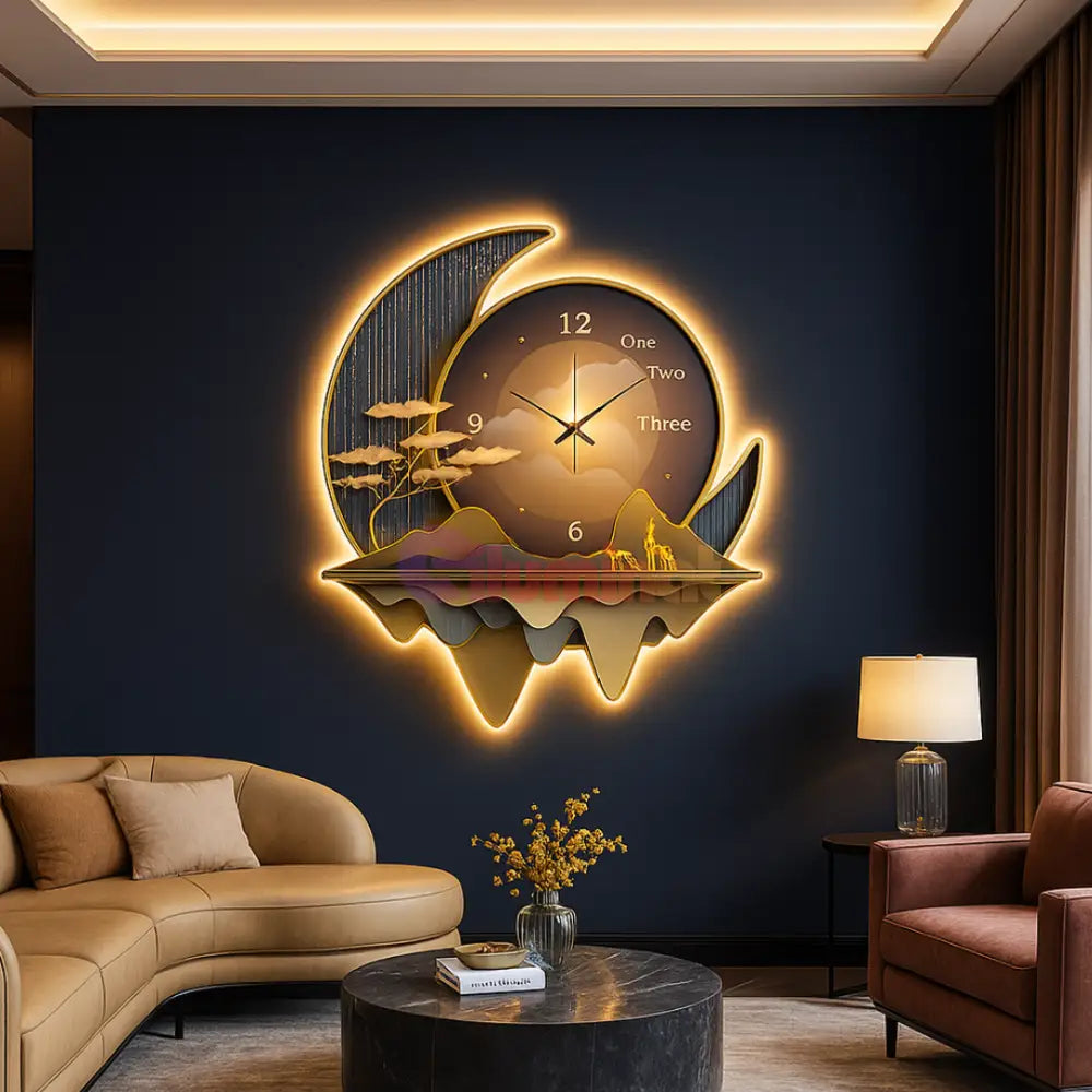Aplica LED MoonClock 60cm AURIE / LUXURY Wall Light Fixtures