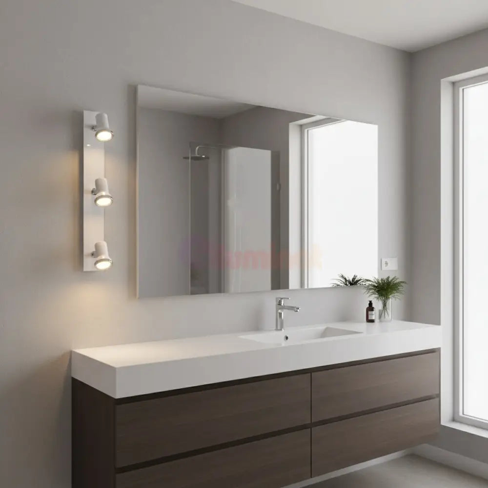 Aplica/Lustra cu 3 Spoturi TAMARA 1 IP44 White & Silver Eglo led ceiling light