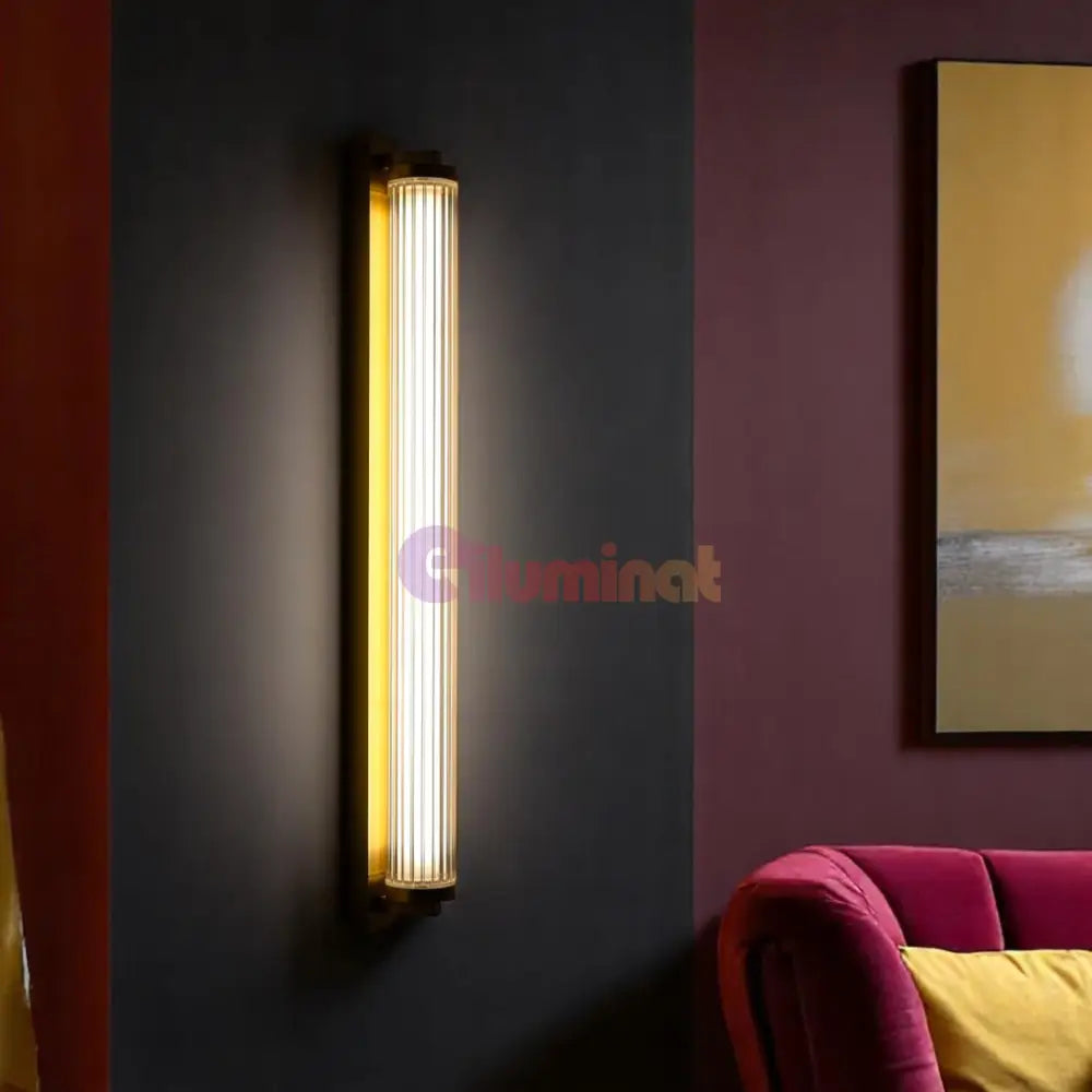 Aplica Perete Telecomanda Luxury Glass Gold AURIE / CRISTAL / APLICA PERETE Wall Light Fixtures