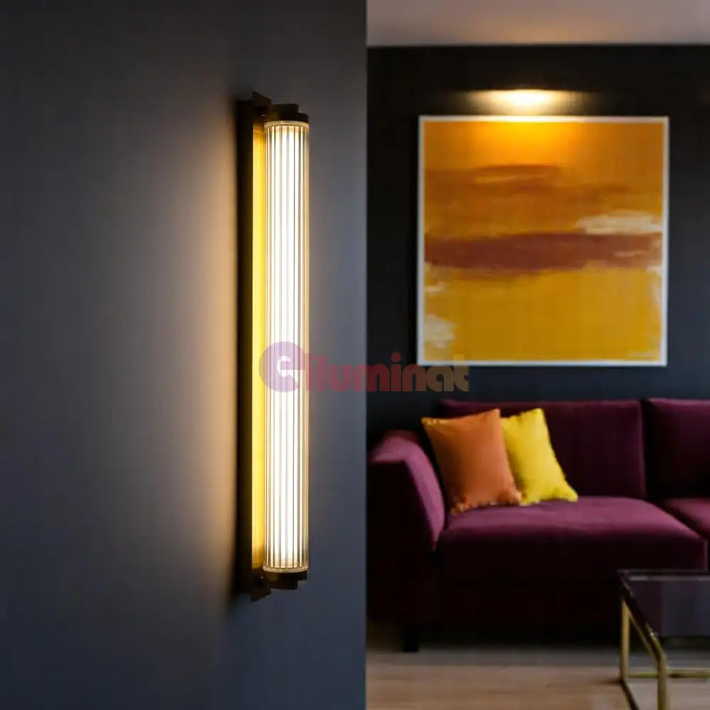 Aplica Perete Telecomanda Luxury Glass Gold AURIE / CRISTAL / APLICA PERETE Wall Light Fixtures