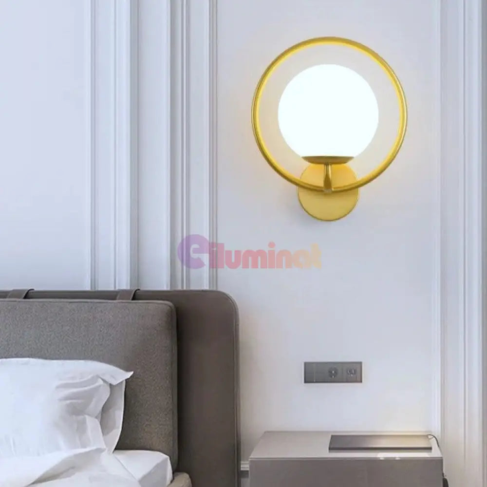 Aplica Nordic Style Abajur Mat Gold Mx614-1 Wall Light Fixtures