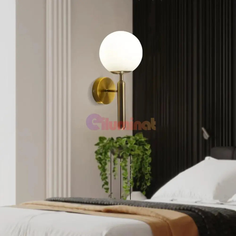 Aplica Nordic Style Abajur Mat Golden Torch Mx909/1 Wall Light Fixtures