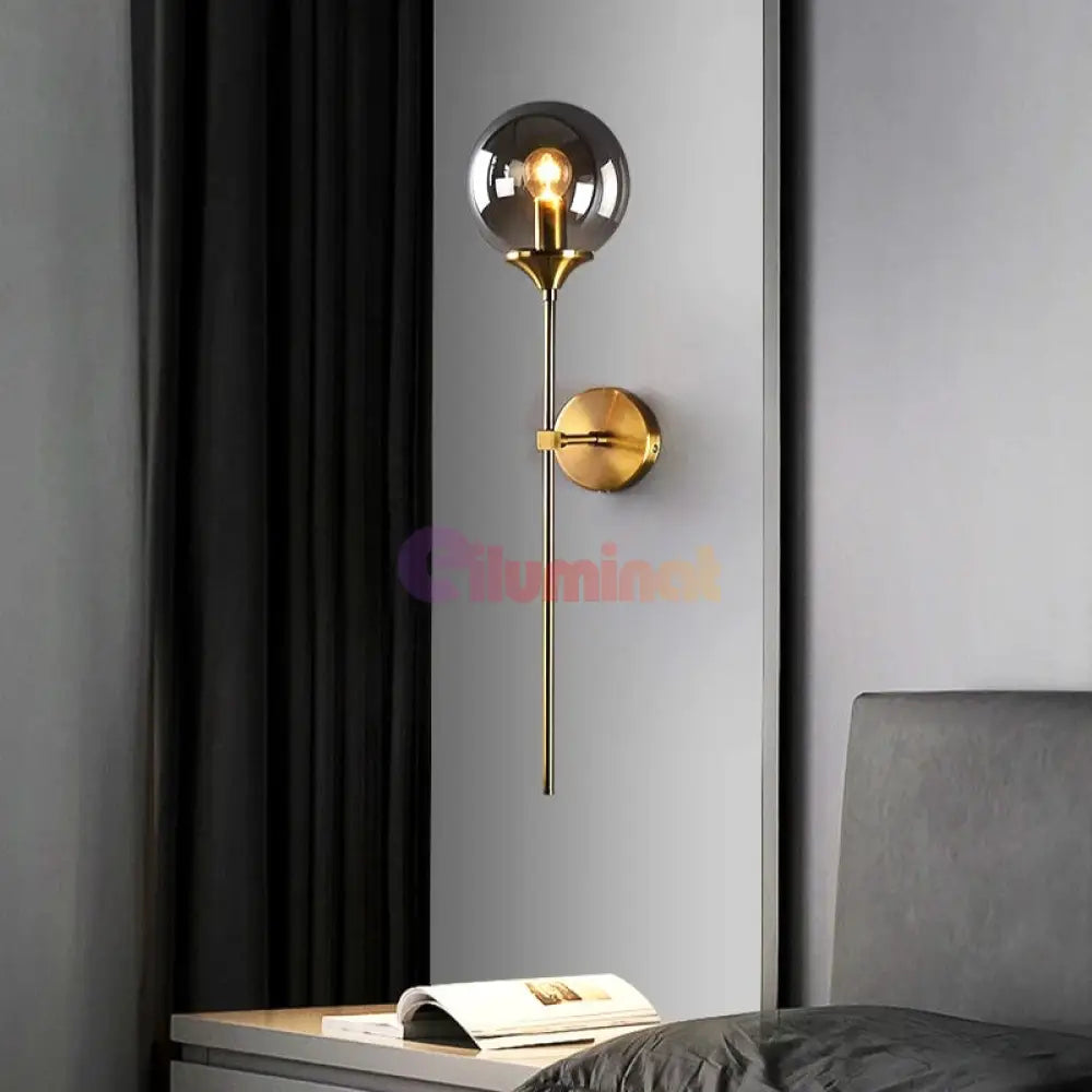 Aplica Nordic Style Amber Gold Mx902/1 Wall Light Fixtures