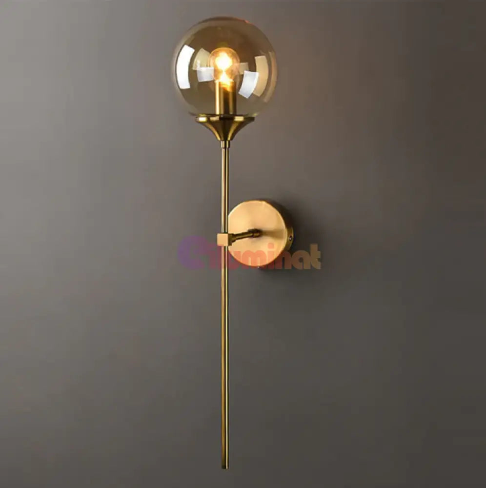 Aplica Nordic Style Amber Gold Mx902/1 Wall Light Fixtures