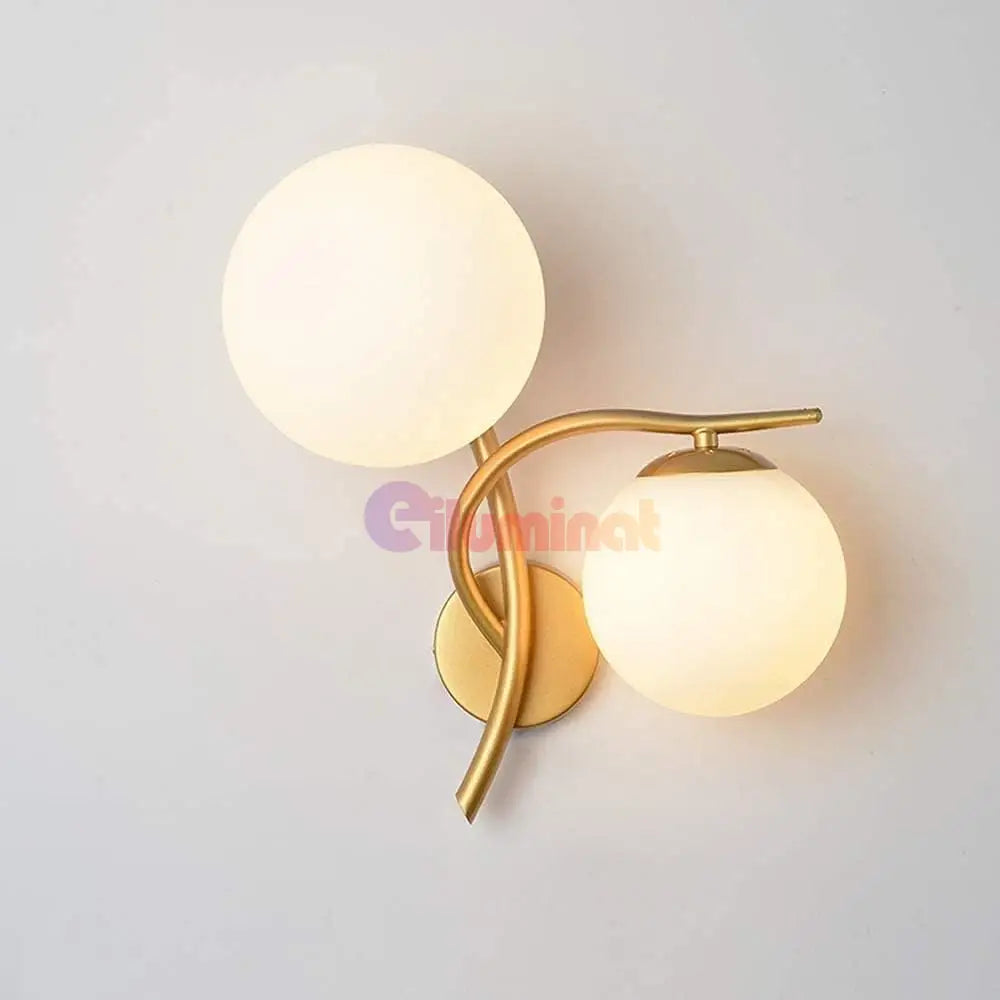 Aplica Nordic Style Double Moon Gold Mx957-2 Wall Light Fixtures