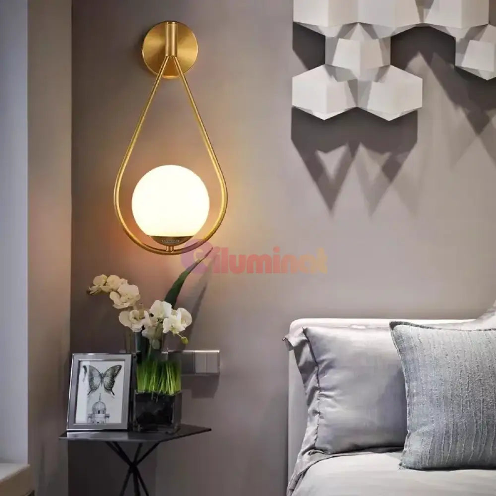 Aplica Nordic Style Tears Gold Wall Light Fixtures