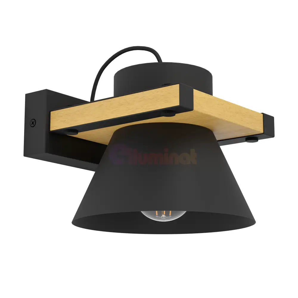 Aplica Perete 1xE27 MACCLES 43958 LEMN / VINTAGE SI RETRO DESIGN / APLICA PERETE Wall Light Fixtures