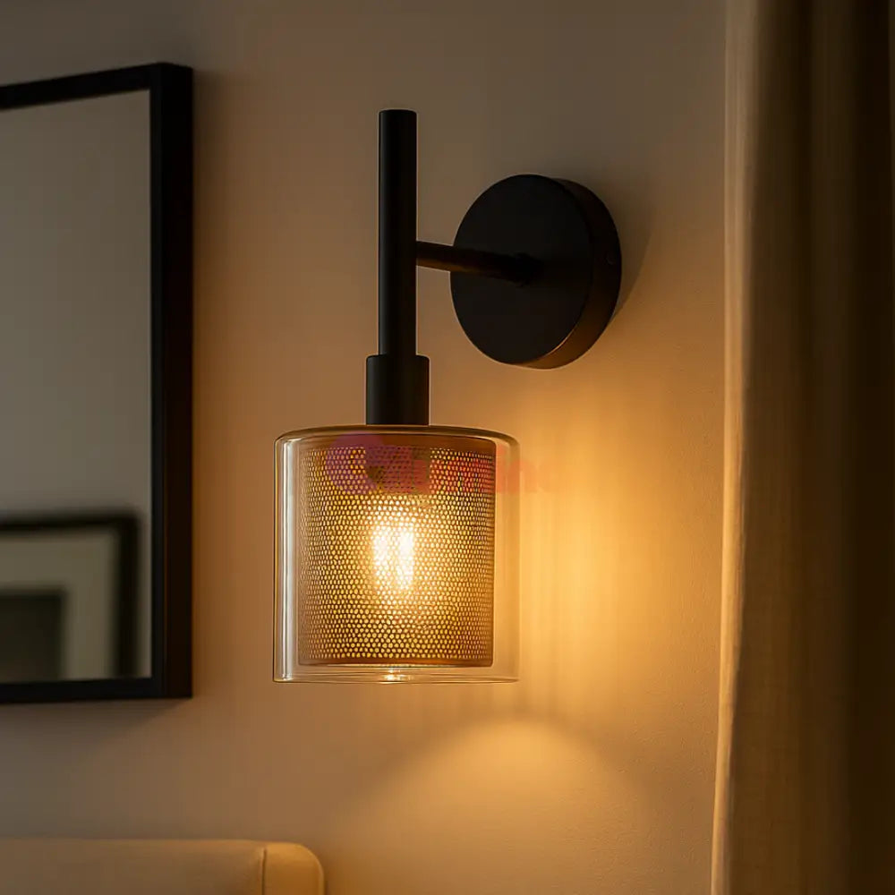 Aplica Perete 1xE14 Black NEAGRA / APLICA PERETE / MINIMALIST DESIGN Wall Light Fixtures