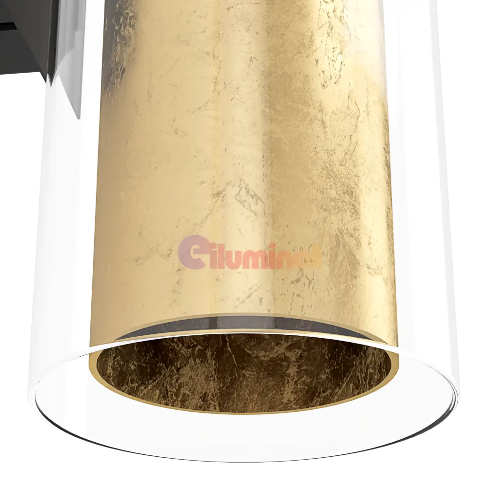 Aplica LED 40W PINTO GOLD EGLO 97839 NEGRU + AURIU / APLICA PERETE / MINIMALIST DESIGN Wall Light Fixtures