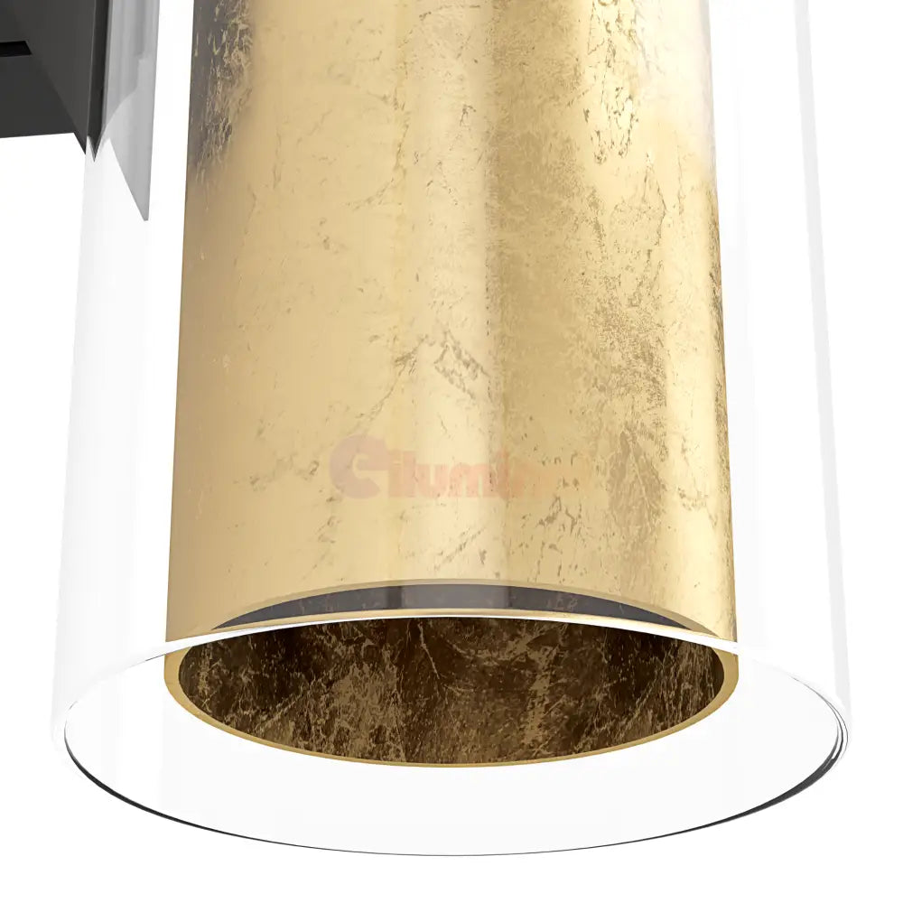 Aplica LED 40W PINTO GOLD EGLO 97839 NEGRU + AURIU / APLICA PERETE / MINIMALIST DESIGN Wall Light Fixtures
