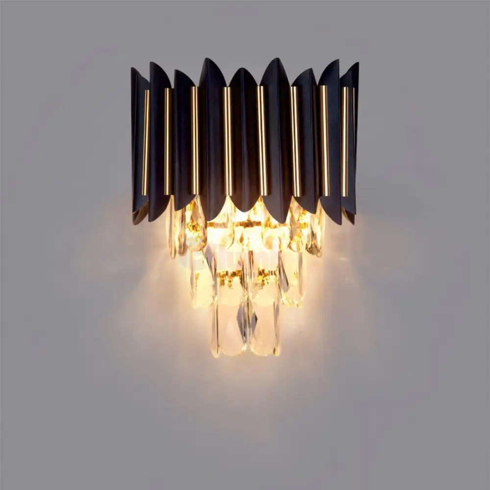 Aplica Cristal 2xE14 Black Extravaganza NEAGRA / CRISTAL / APLICA PERETE Wall Light Fixtures