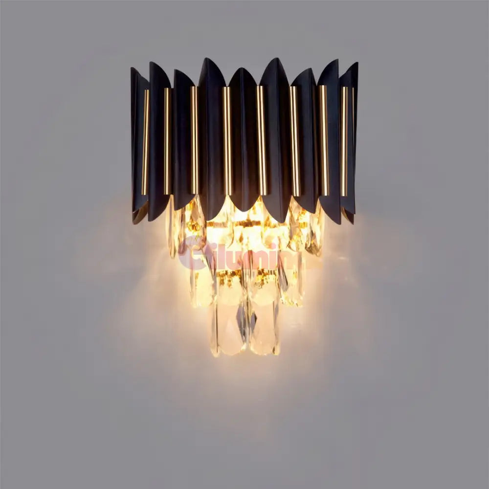 Aplica Cristal 2xE14 Black Extravaganza NEAGRA / CRISTAL / APLICA PERETE Wall Light Fixtures