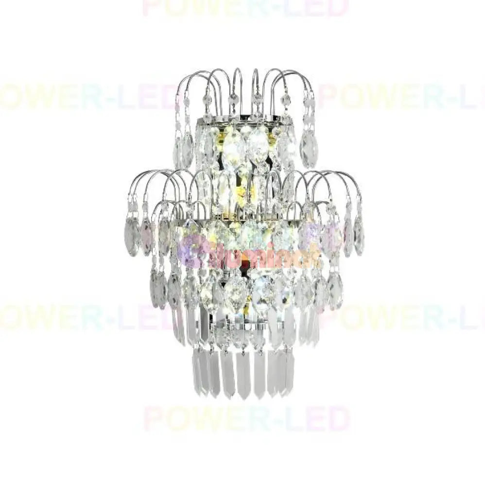 Aplica Perete Cristal April Argintie Wall Light Fixtures